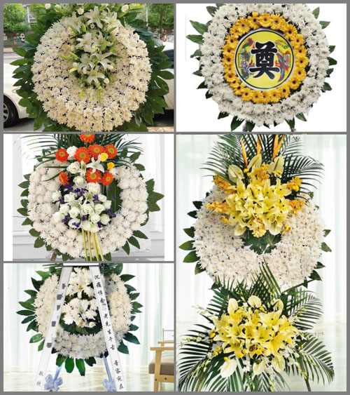 安徽芜湖市无为县赫店镇平安村花圈速递